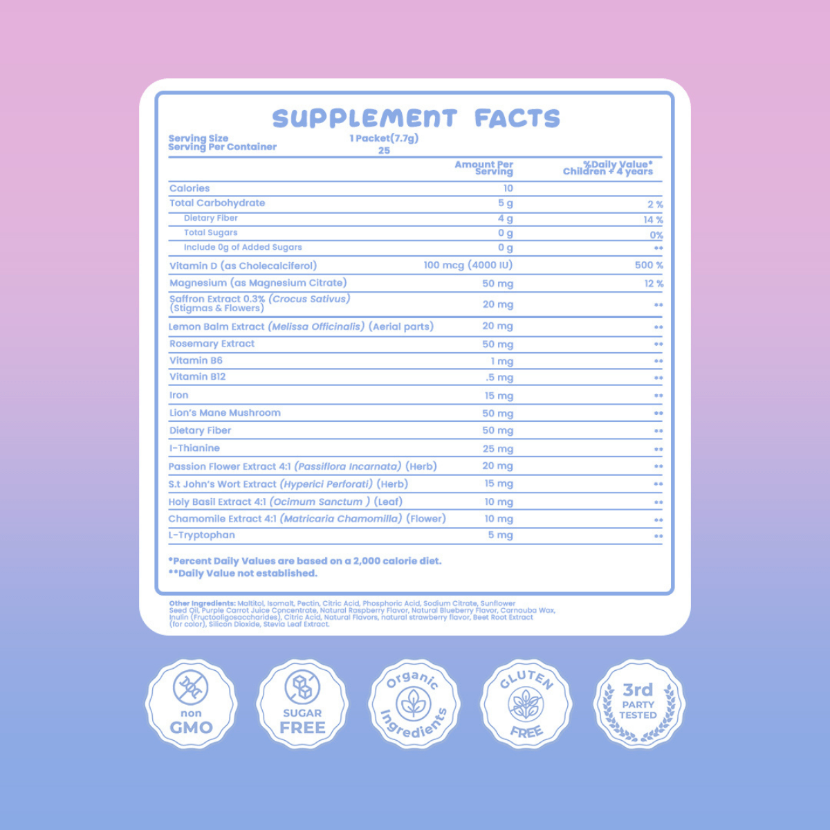 Natural - Pixi Stick Mood + Focus Support for Adults