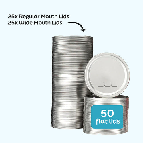 Mason Jar Lids (Pack of 50 - Special Deal!)