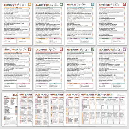 ⏰ADHD Cleaning & Organizing Toolkit - Chore Planner✔