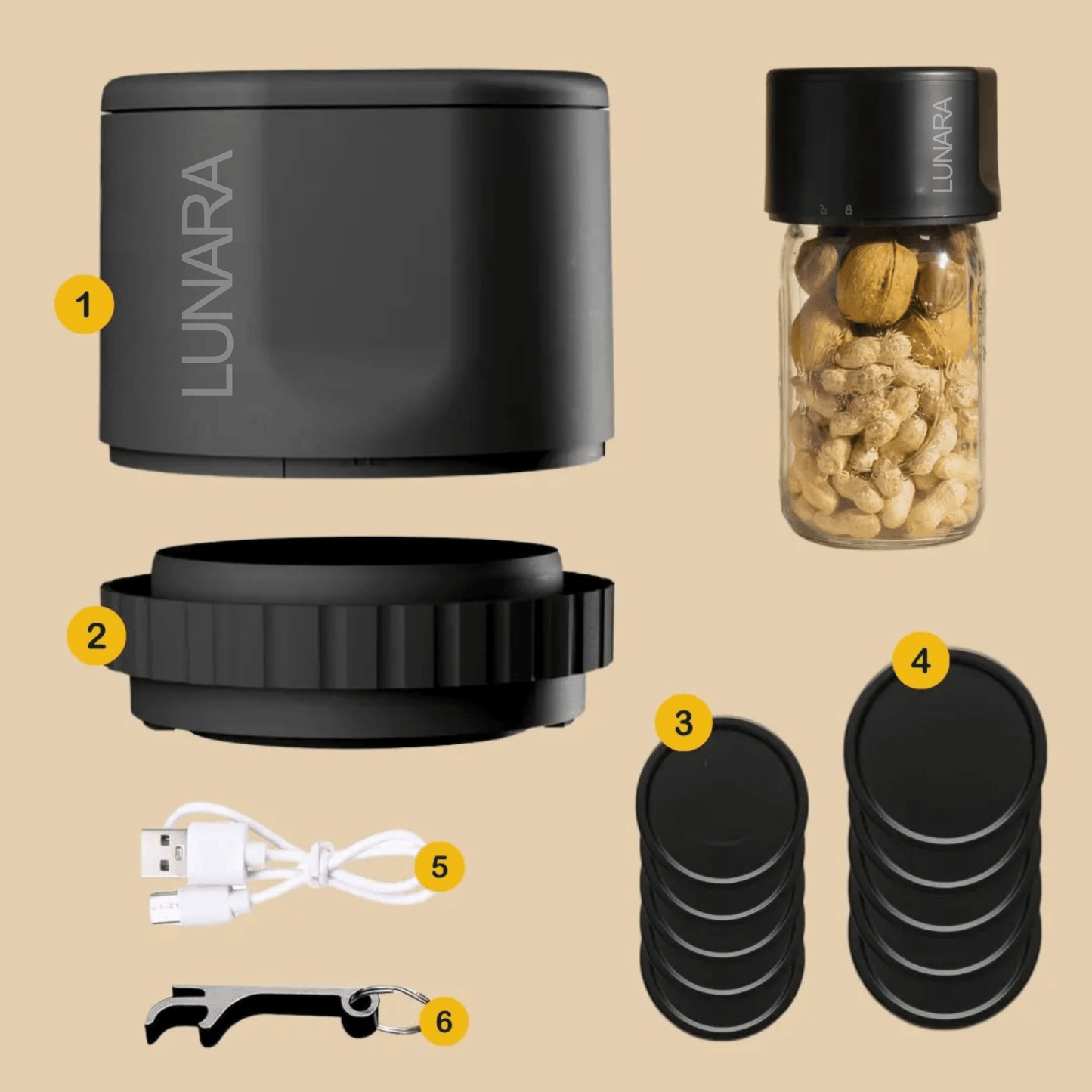 Lunara™- Mason Jar Vacuum