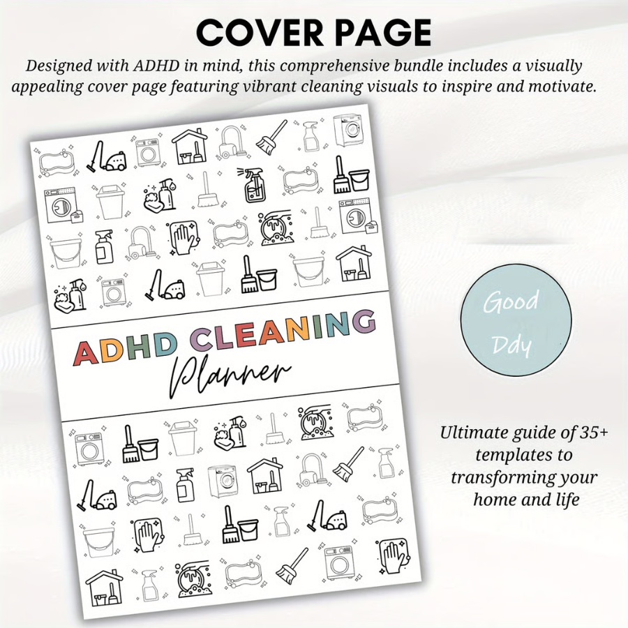 ⏰ADHD Cleaning & Organizing Toolkit - Chore Planner✔