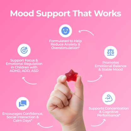 Natural - Saffron Gummy Mood + Focus Support for Kids